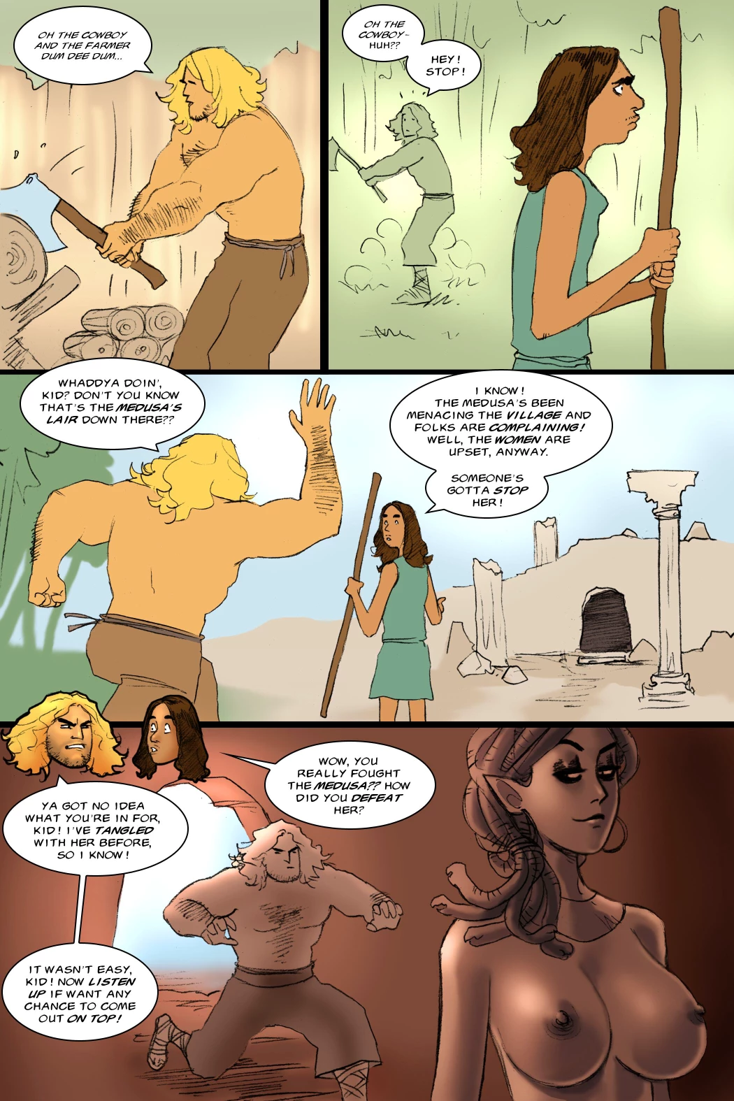 Georgia the Gorgeous Gorgon Comes Back for More porn comic picture 2