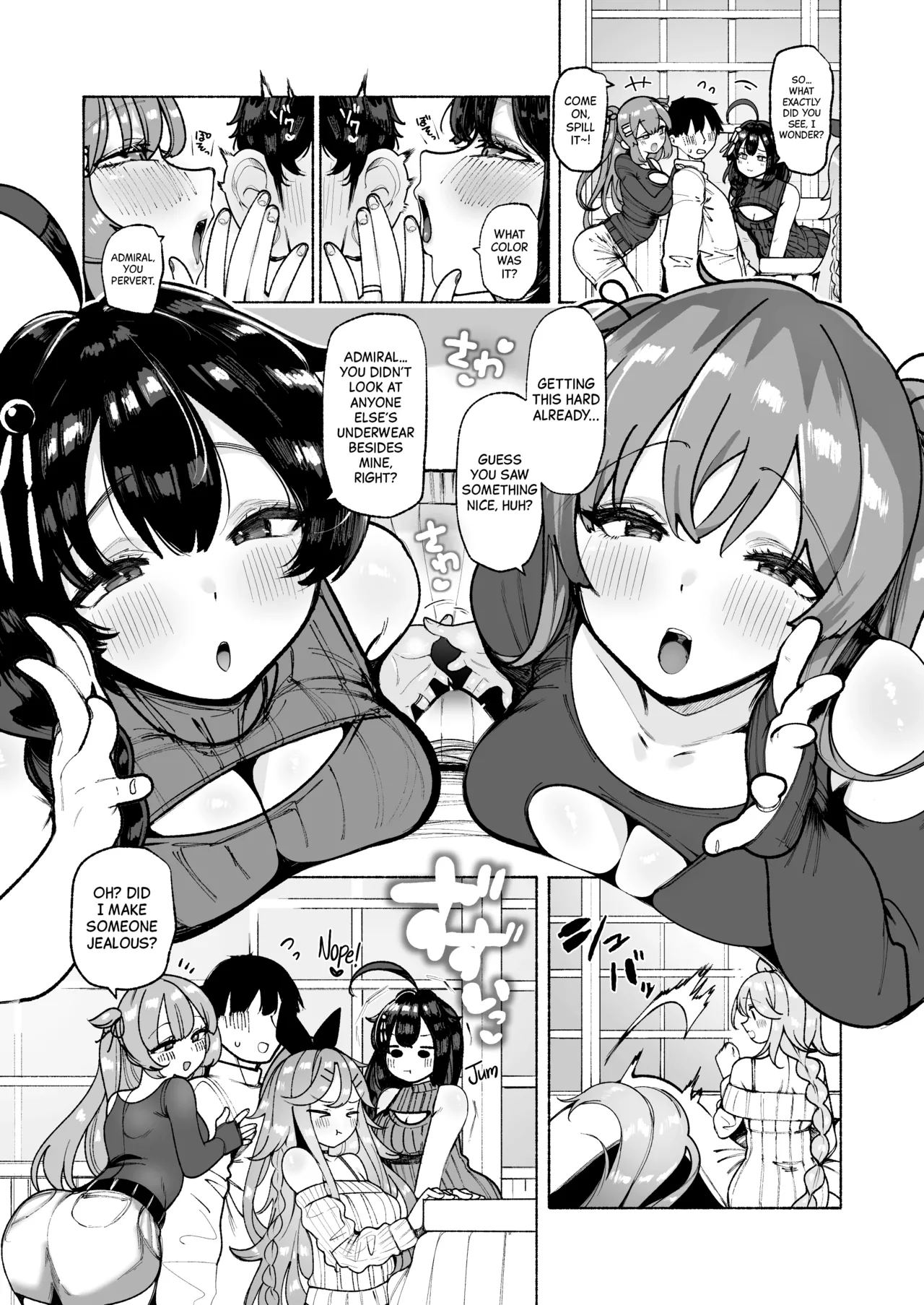 Getting Teased and Milked Dry Under the Kotatsu by the Shiratsuyu-Class Sisters | Shiratsuyu gata shimai to okota de yuuwaku sakusei H porn comic picture 4
