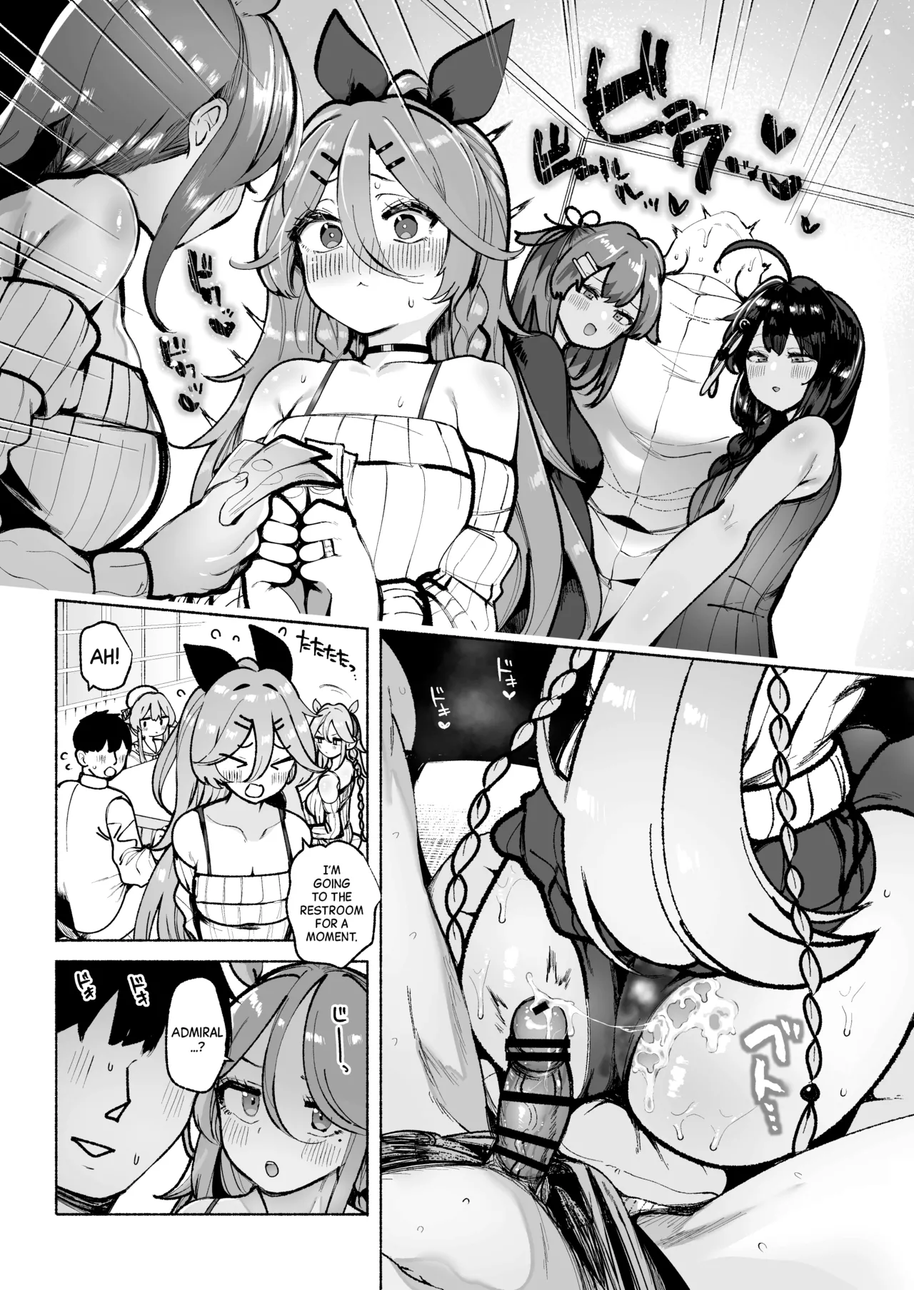 Getting Teased and Milked Dry Under the Kotatsu by the Shiratsuyu-Class Sisters | Shiratsuyu gata shimai to okota de yuuwaku sakusei H porn comic picture 6