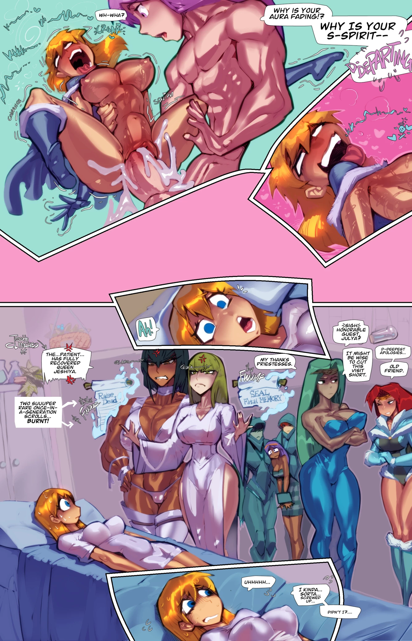 Gina X Athle Harem WDH in Gold Digger issue 201 porn comic picture 11