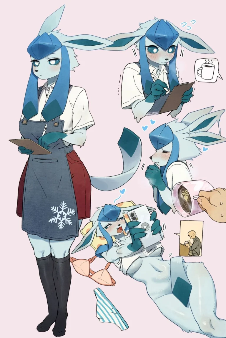Glaceon barista porn comic picture 1