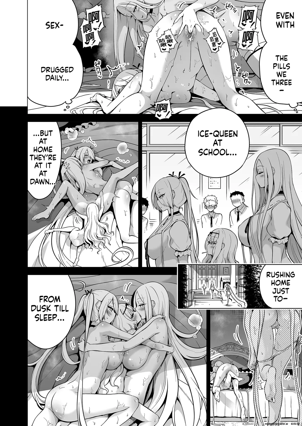 Hands-On Draining with Three Succubus Sisters 2 porn comic picture 29