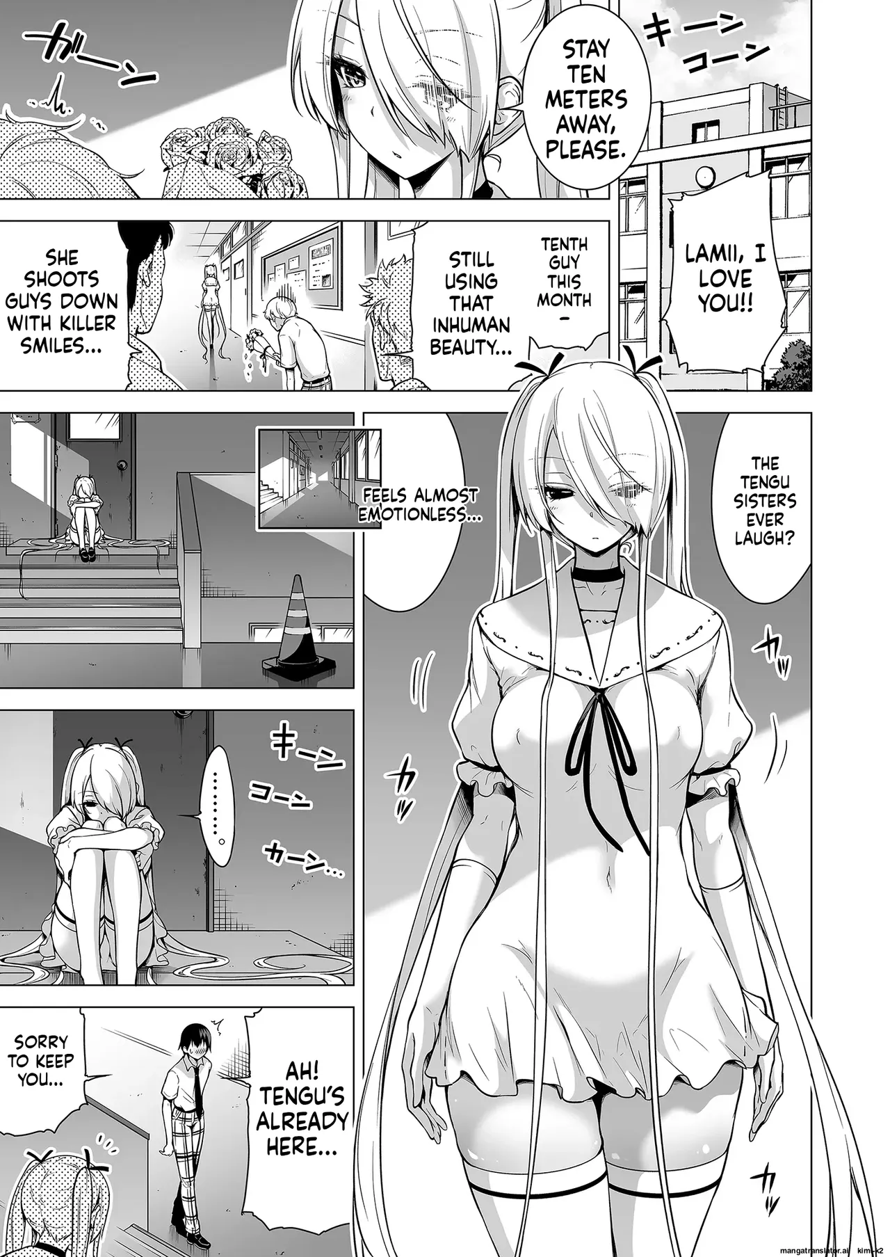 Hands-On Draining with Three Succubus Sisters 2 porn comic picture 44