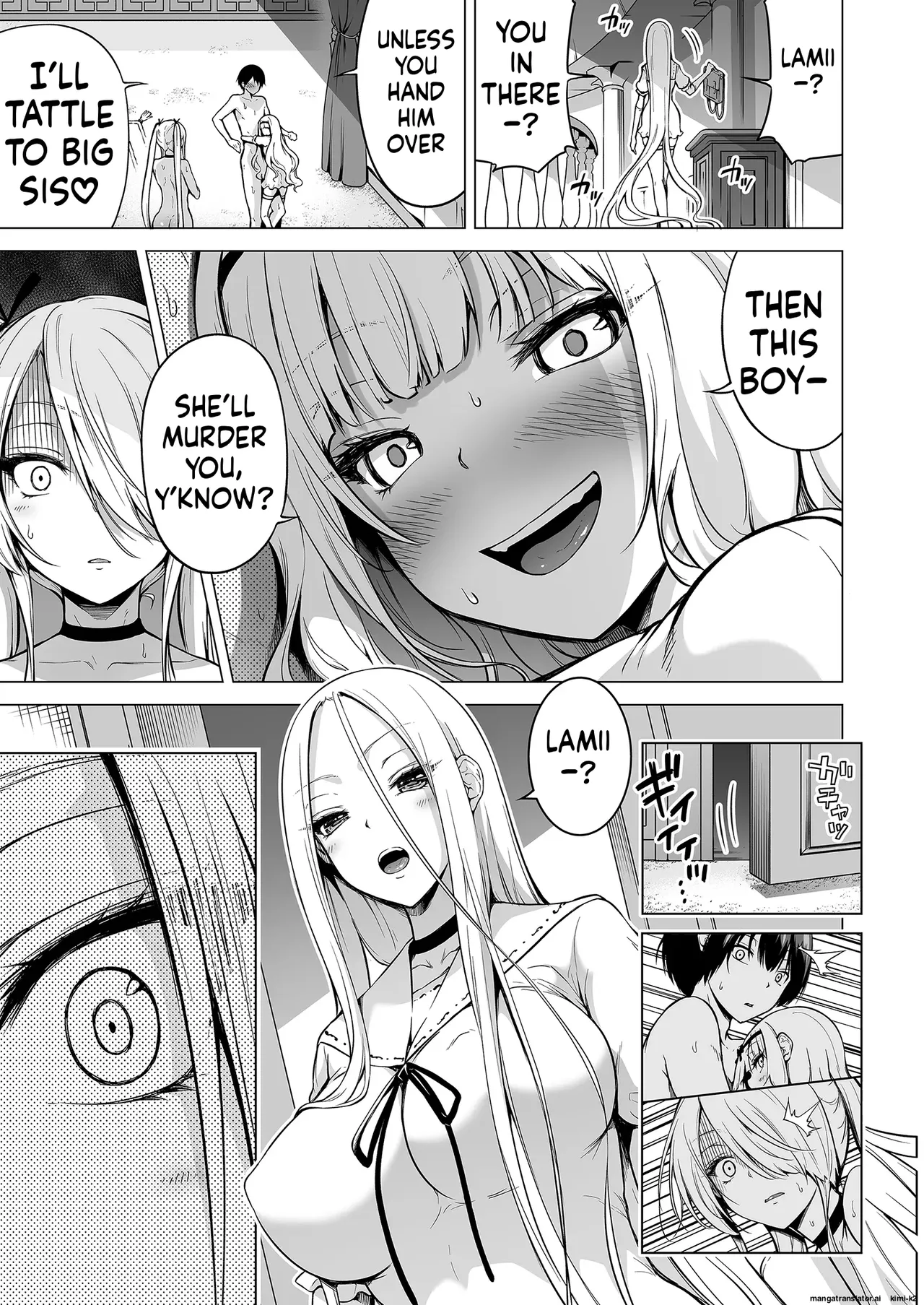 Hands-On Draining with Three Succubus Sisters 2 porn comic picture 8