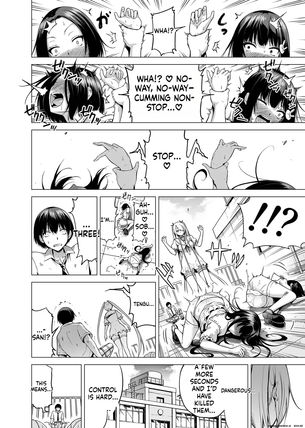 Hands-On Draining with Three Succubus Sisters porn comic picture 19