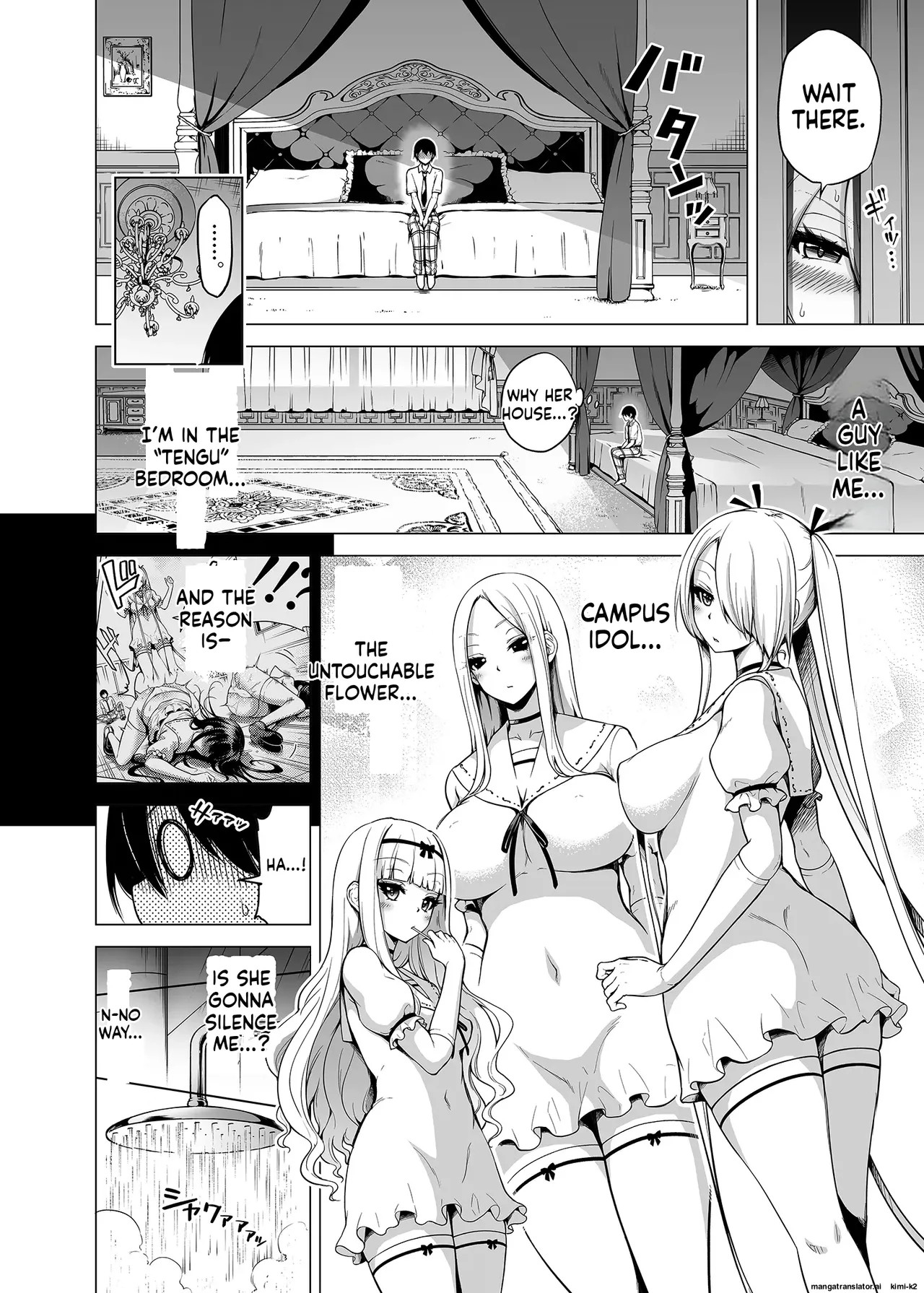 Hands-On Draining with Three Succubus Sisters porn comic picture 27