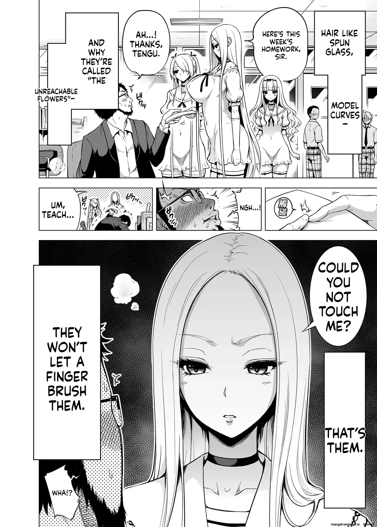 Hands-On Draining with Three Succubus Sisters porn comic picture 3