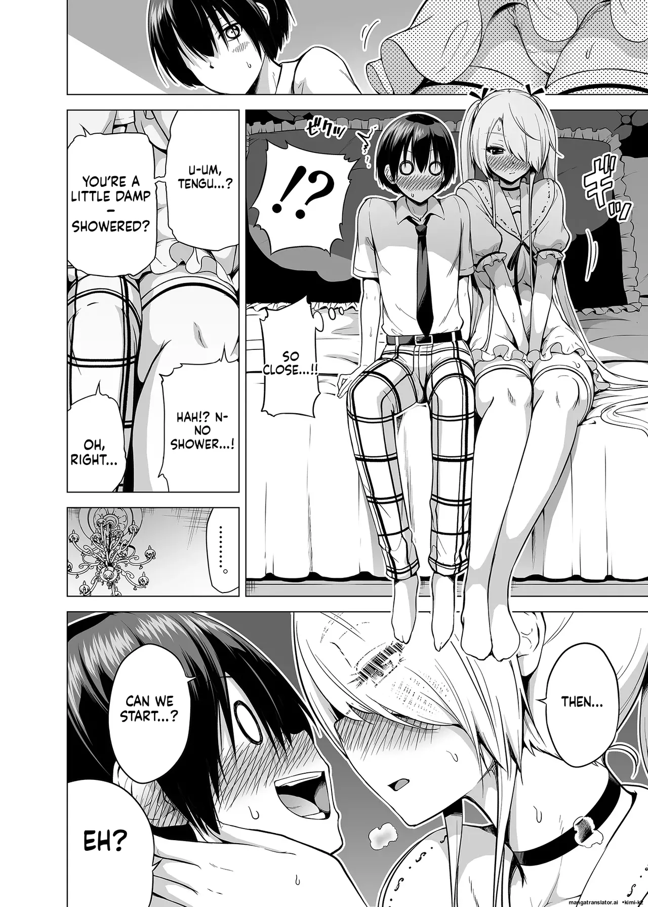 Hands-On Draining with Three Succubus Sisters porn comic picture 31