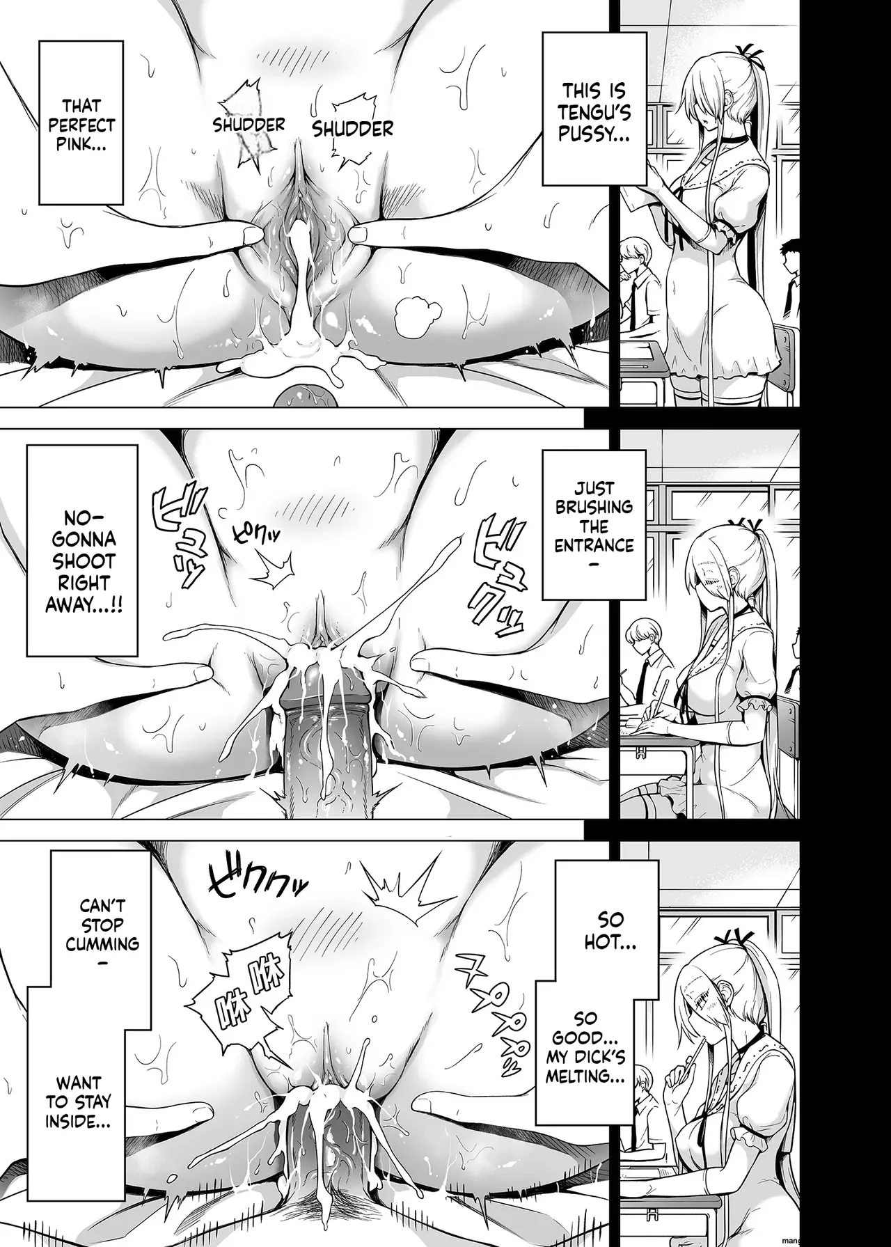Hands-On Draining with Three Succubus Sisters porn comic picture 58