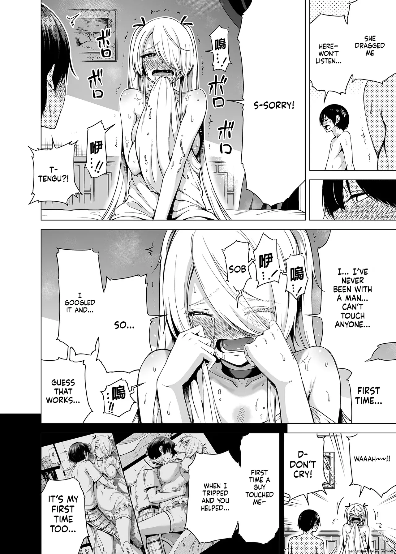 Hands-On Draining with Three Succubus Sisters porn comic picture 78