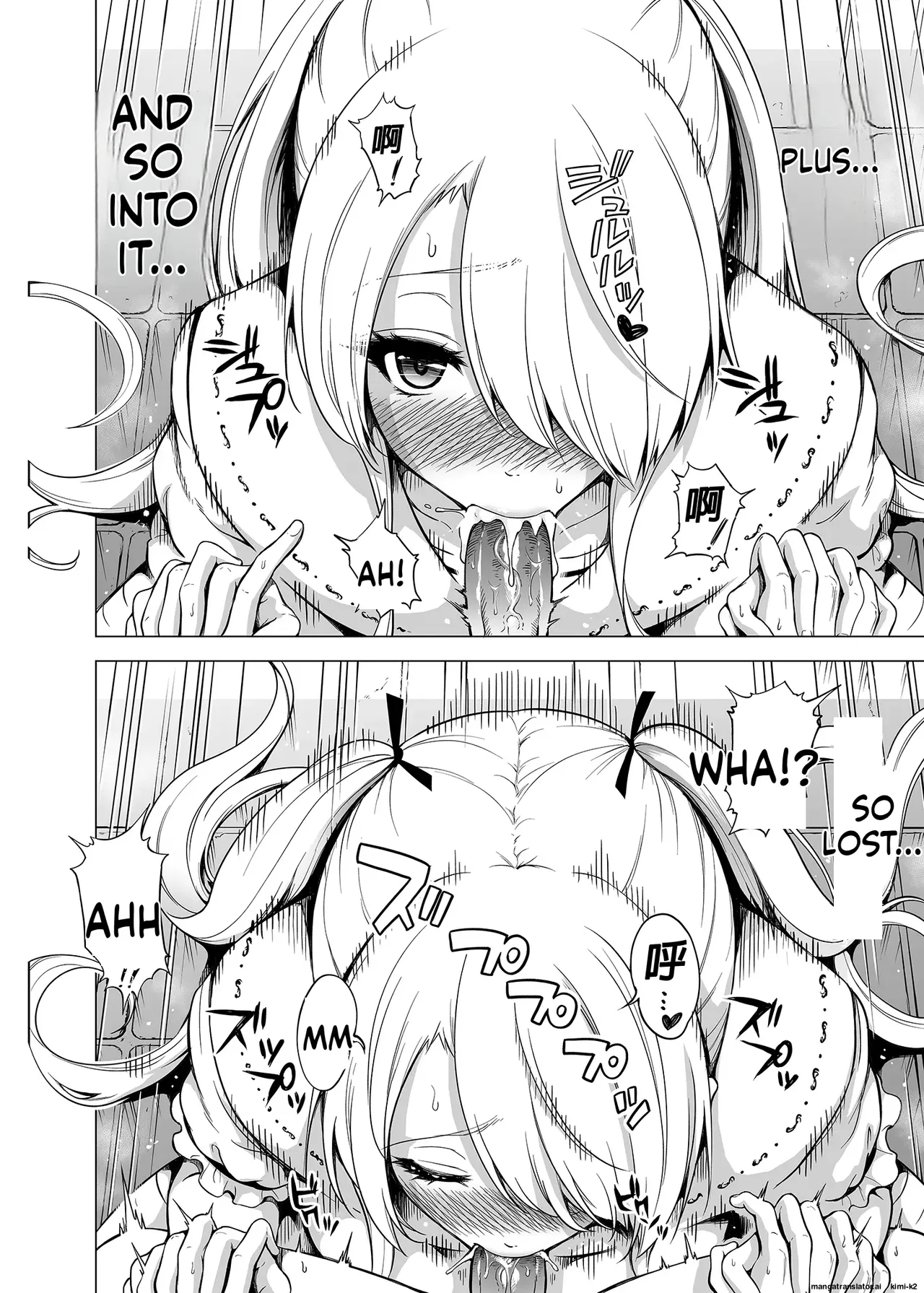 Hands-On Draining with Three Succubus Sisters porn comic picture 9