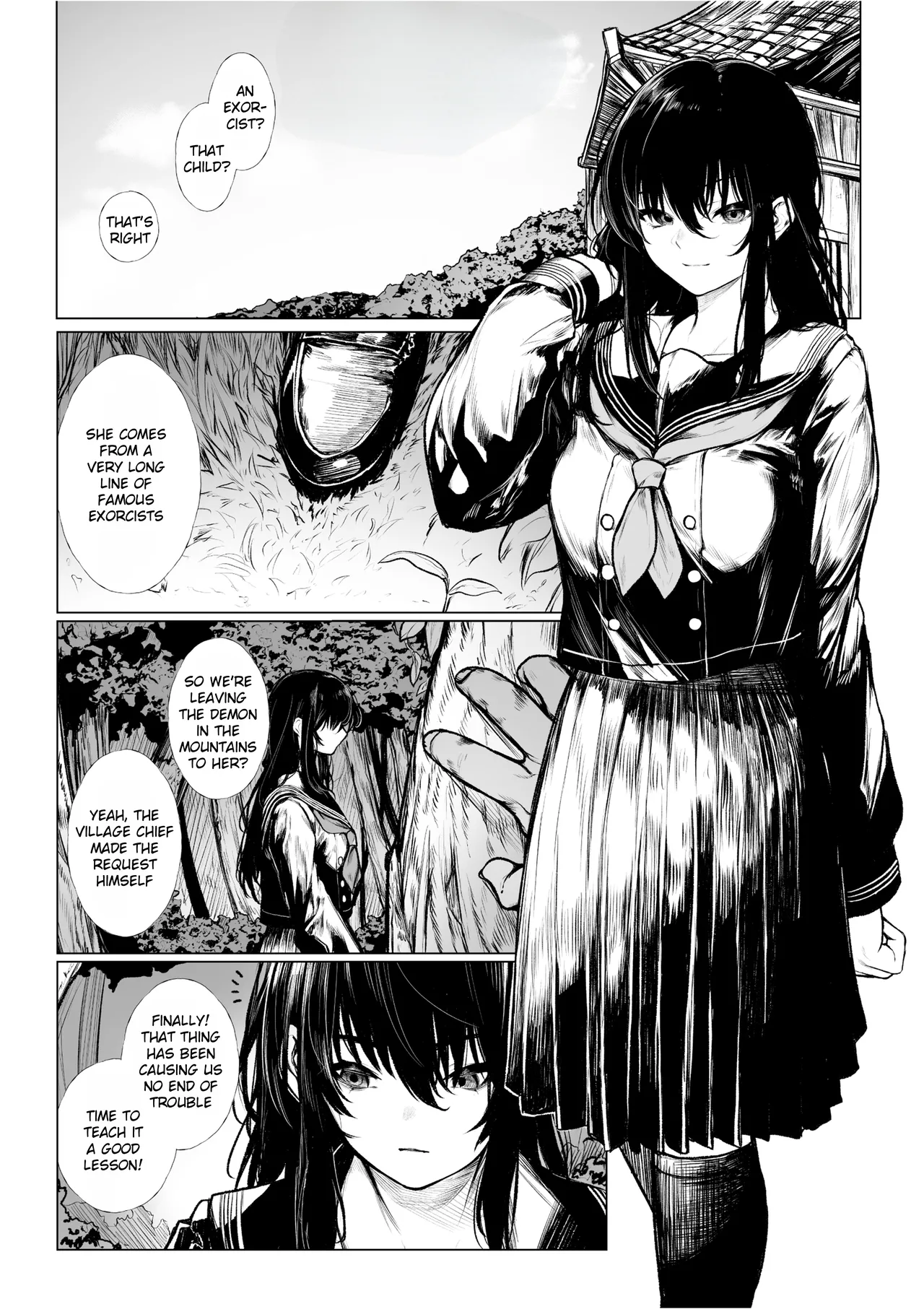 Haraiya Isn't Going to Lose to a Little Demon | Haraiya wa Kooni ni Nanka Makenai Haiboku Route Ban porn comic picture 1