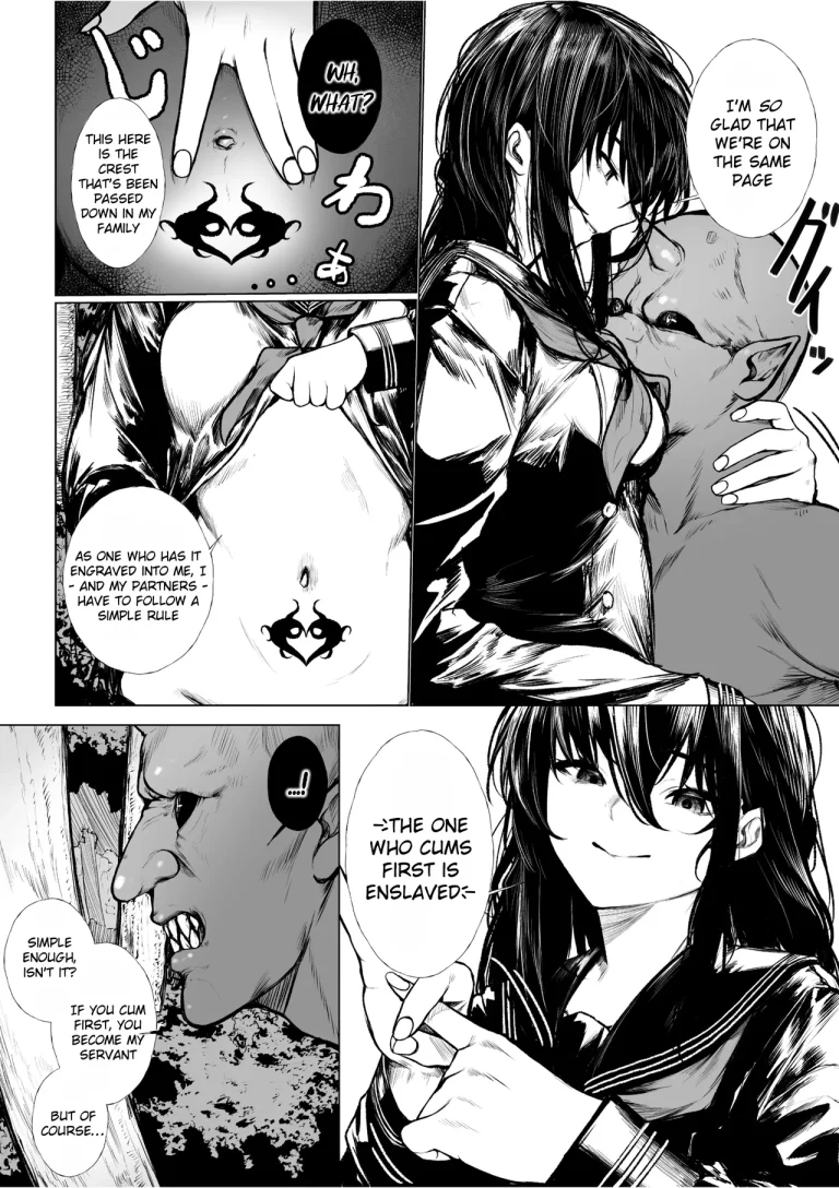 Haraiya Isn't Going to Lose to a Little Demon | Haraiya wa Kooni ni Nanka Makenai Haiboku Route Ban porn comic picture 3