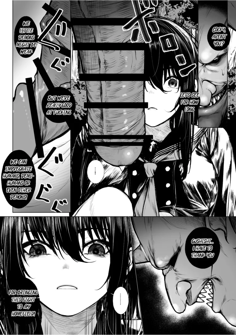 Haraiya Isn't Going to Lose to a Little Demon | Haraiya wa Kooni ni Nanka Makenai Haiboku Route Ban porn comic picture 5