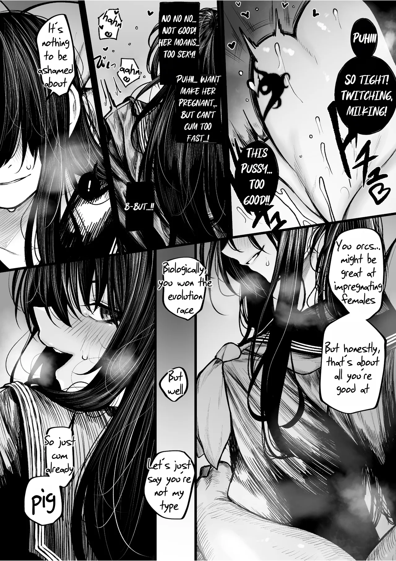 Haraiya Isn't Going to Lose to Orcs porn comic picture 8