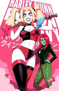 Harley and Ivy porn comic picture 1