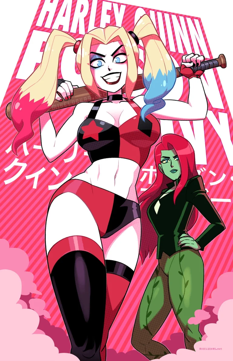 Harley and Ivy porn comic picture 1