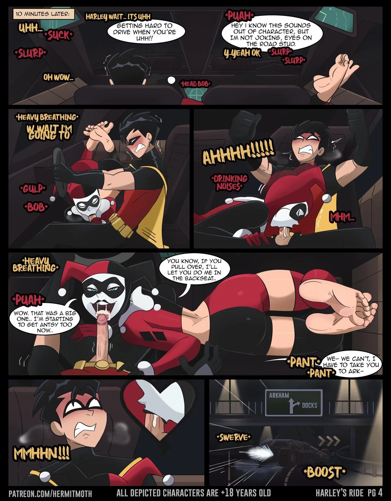 Harley x Robin (Hermit Moth) porn comic picture 7