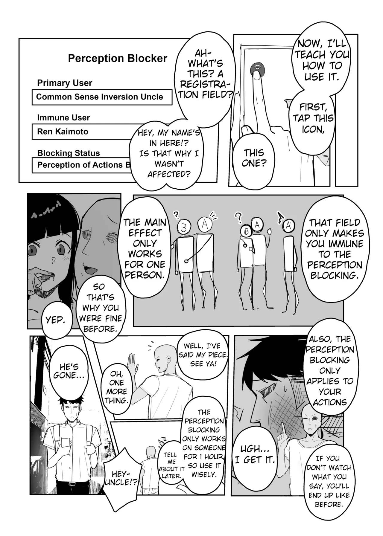 Having Free Use of The President with a Perception Blocking App porn comic picture 5