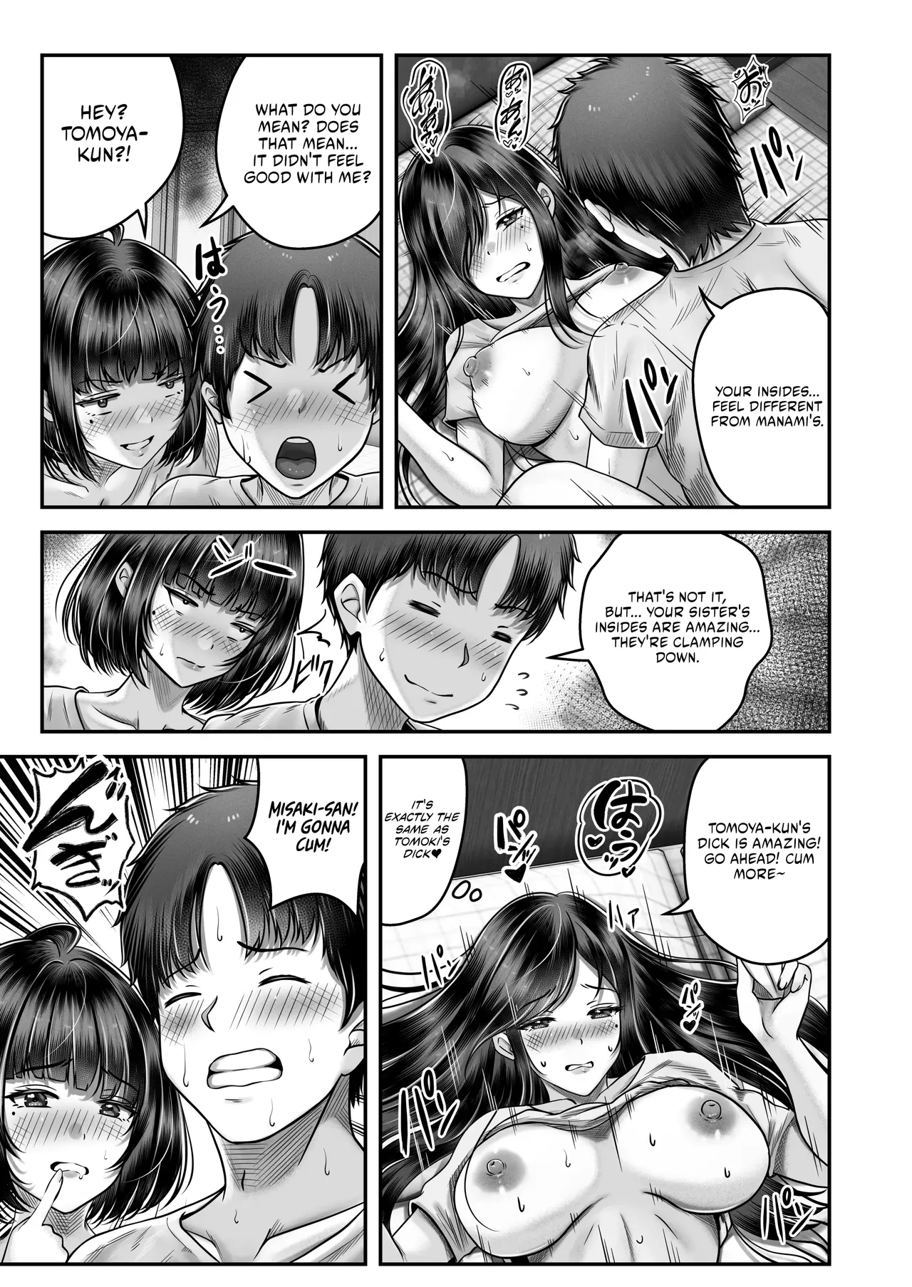 Having Sex With A Large Age Gap Black-Haired Sisters | Sono toshi no hanareta kurokami shimai to omaruko suru hanashi porn comic picture 34