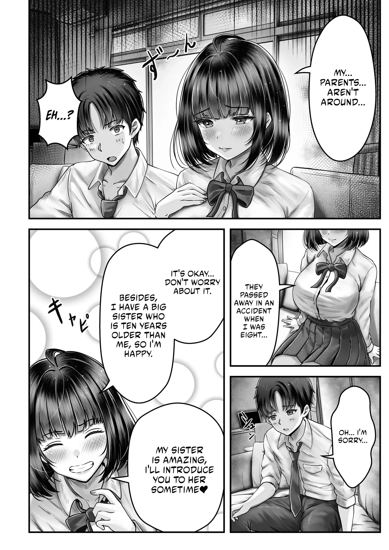 Having Sex With A Large Age Gap Black-Haired Sisters | Sono toshi no hanareta kurokami shimai to omaruko suru hanashi porn comic picture 7