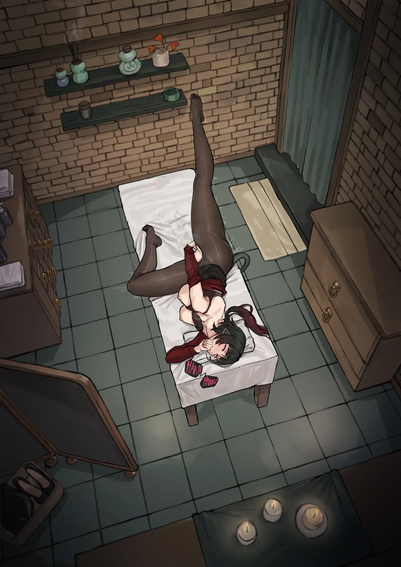 Her Private Ritual for Release porn comic picture 25