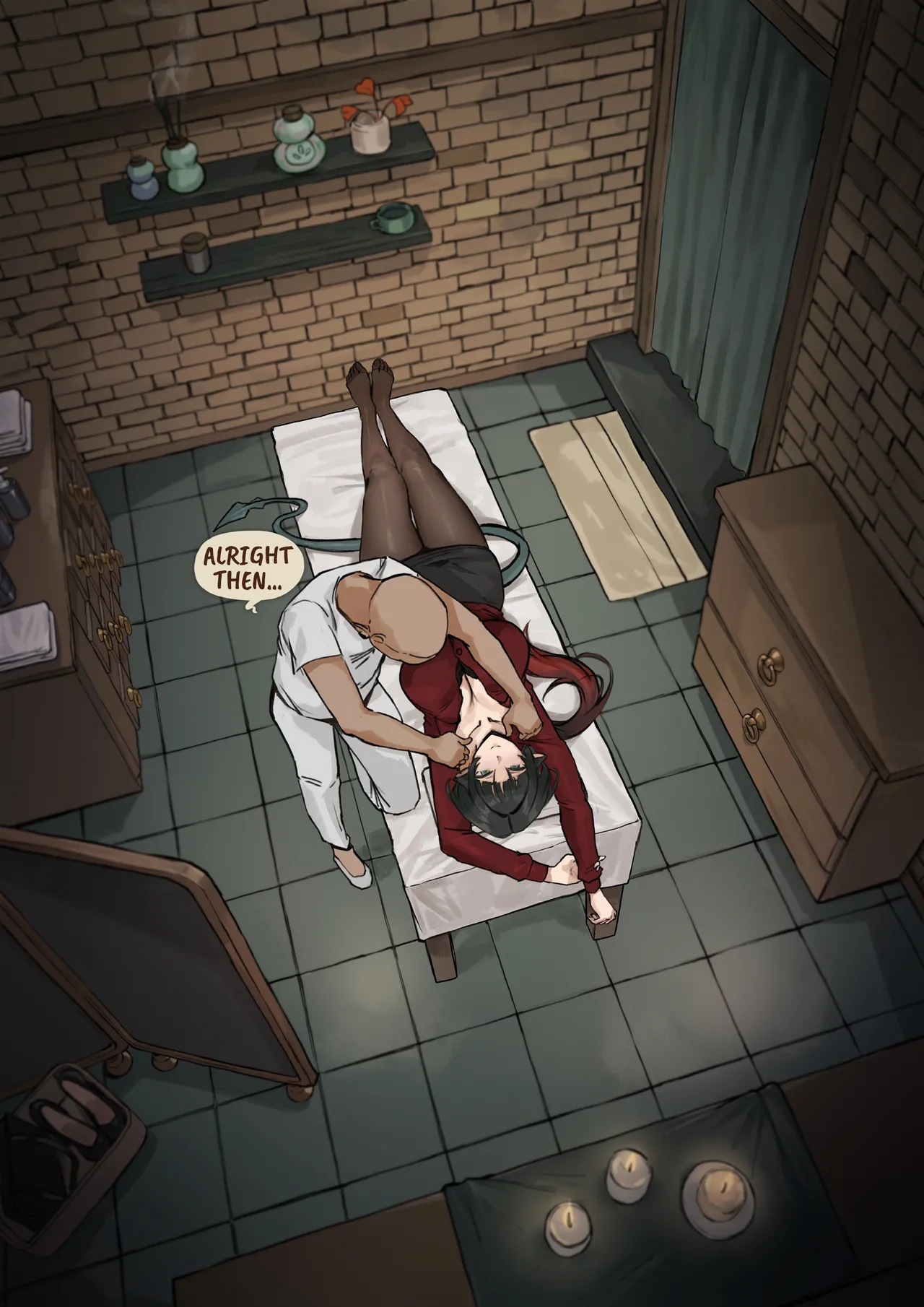 Her Private Ritual for Release porn comic picture 7