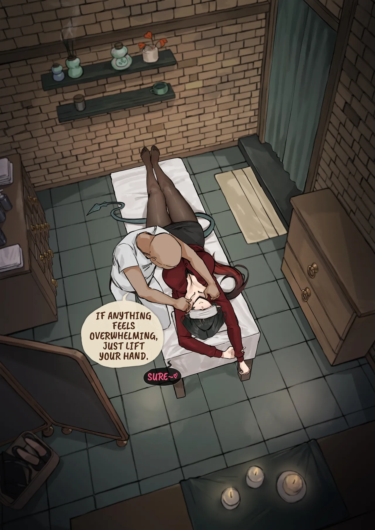 Her Private Ritual for Release porn comic picture 8