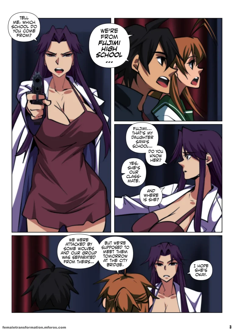 High School of the Werewolf 3 porn comic picture 4