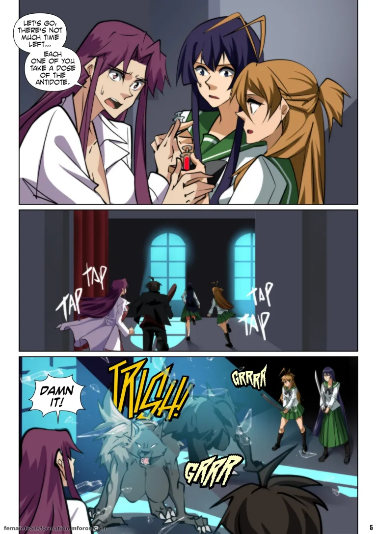 High School of the Werewolf 3 porn comic picture 6