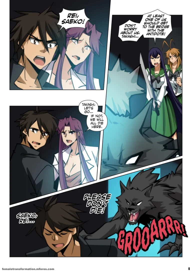 High School of the Werewolf 3 porn comic picture 7