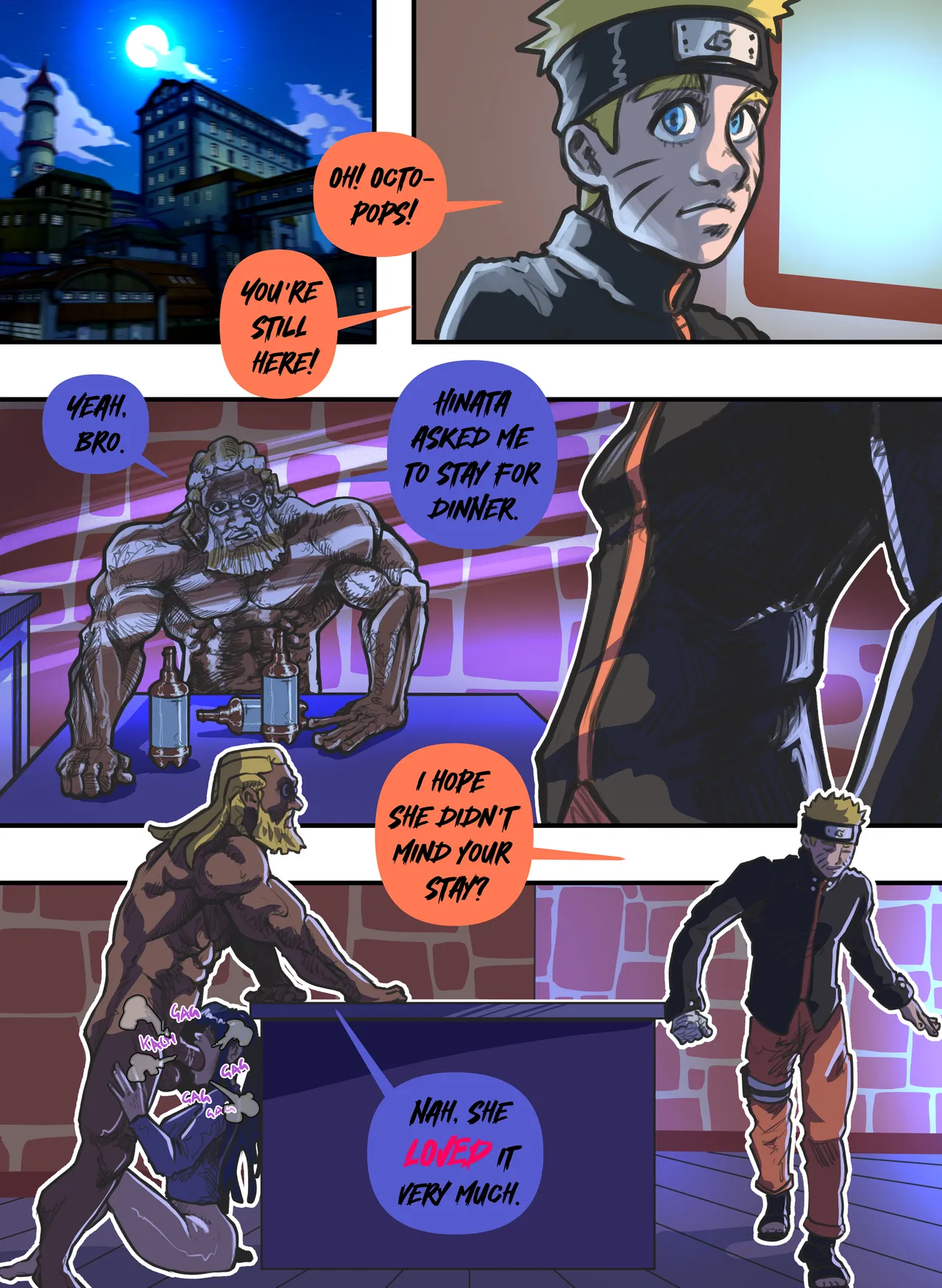 Hinata stays home alone porn comic picture 15