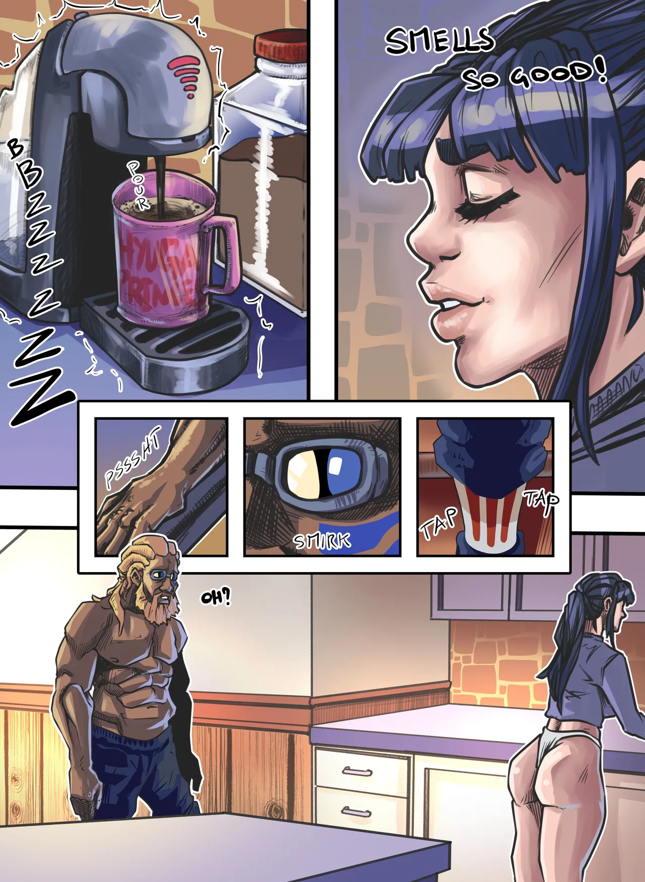 Hinata stays home alone porn comic picture 3