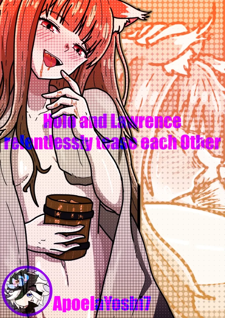 Holo and Lawrence relentlessly tease each Other porn comic picture 1