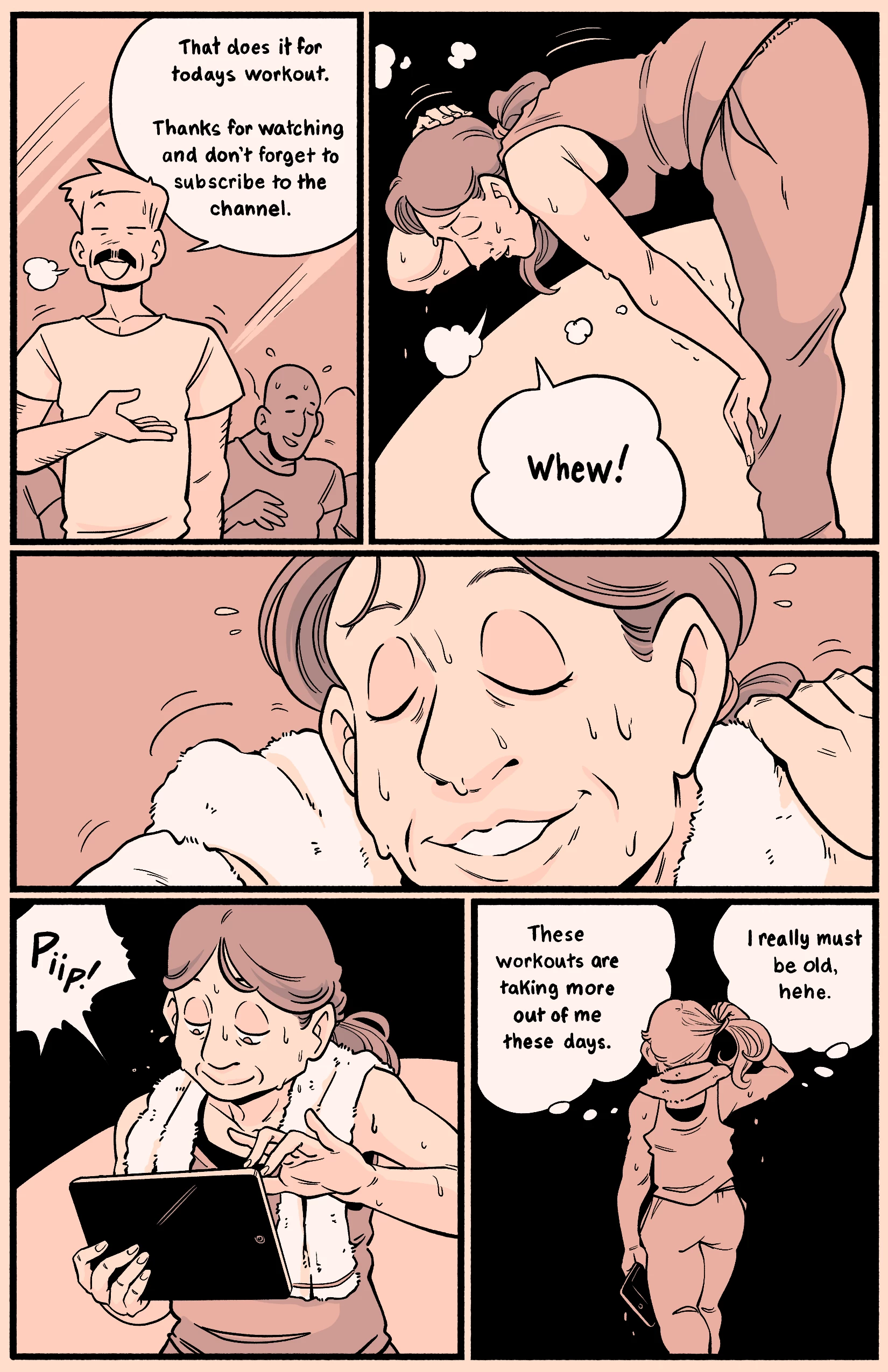 Home workout porn comic picture 3
