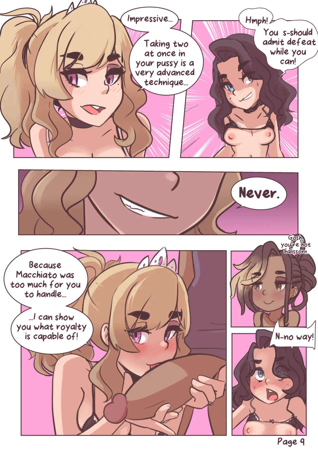 Honey Almond vs Calisson porn comic picture 10