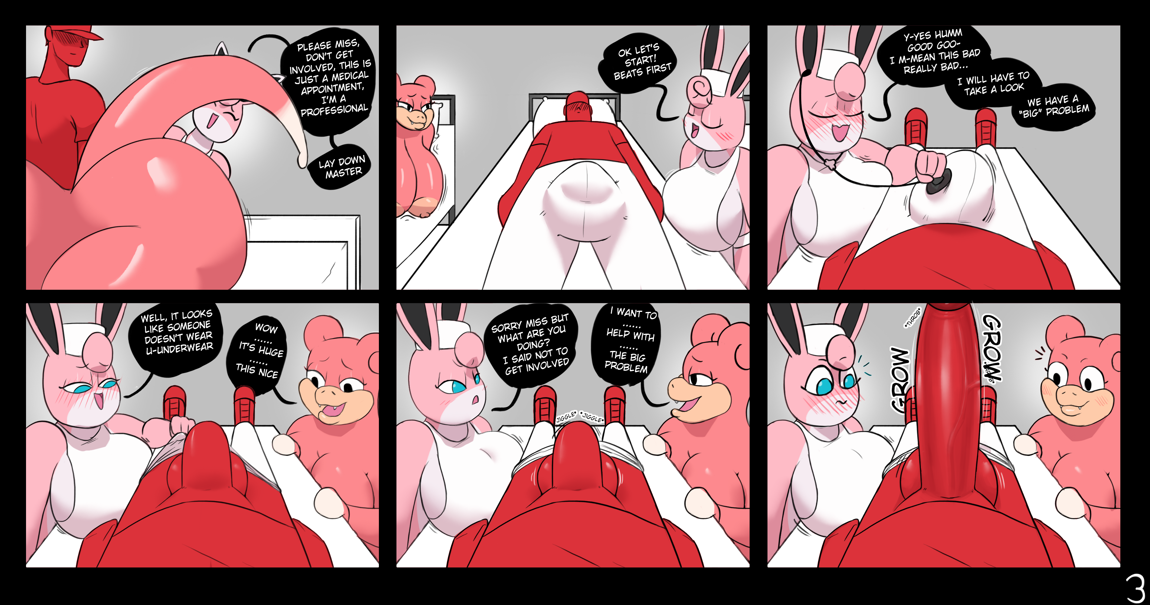 Horny Nurse porn comic picture 3