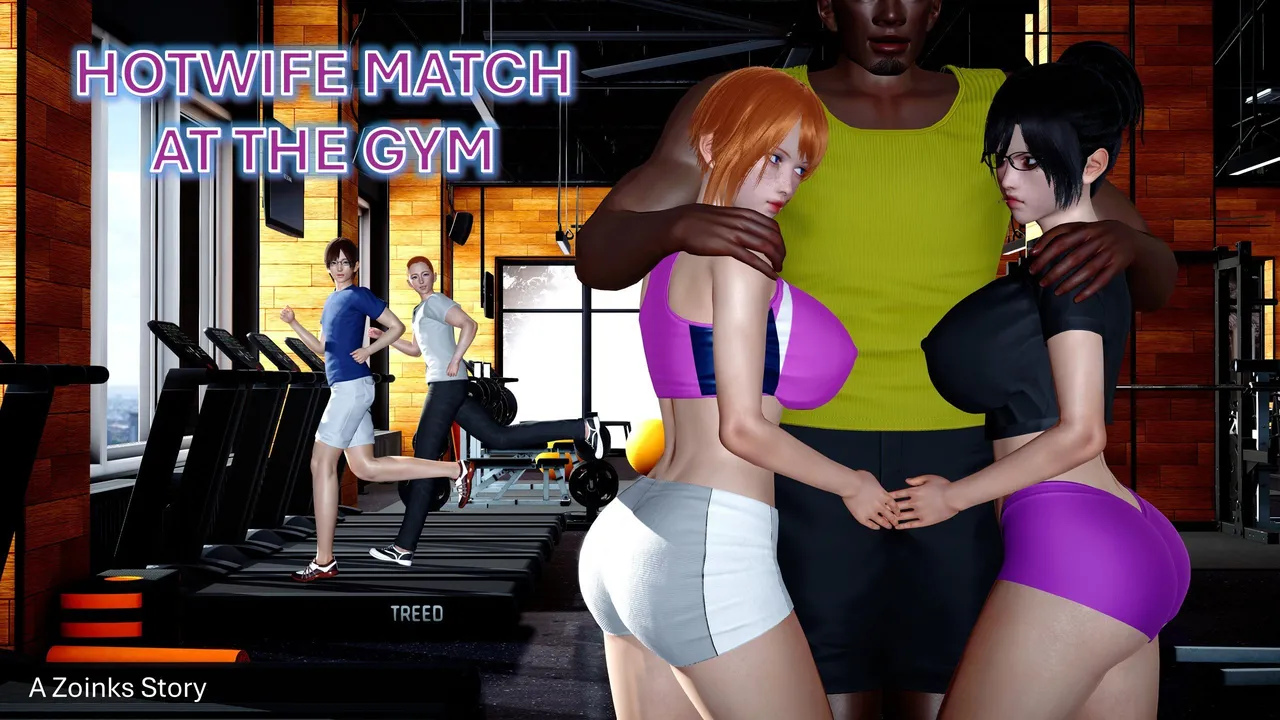 HOTWIFE MATCH AT THE GYM porn comic picture 1