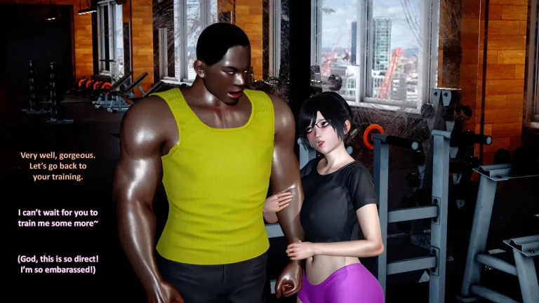 HOTWIFE MATCH AT THE GYM porn comic picture 18