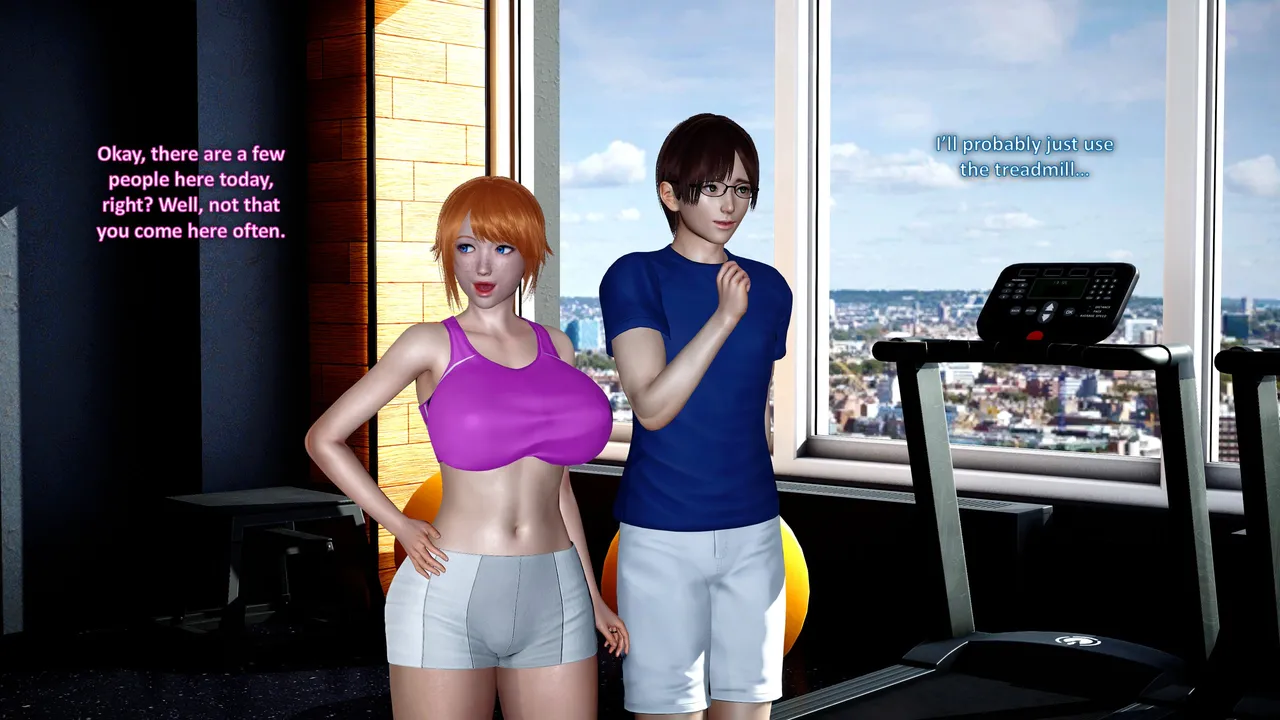 HOTWIFE MATCH AT THE GYM porn comic picture 2