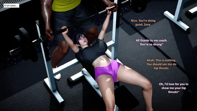 HOTWIFE MATCH AT THE GYM porn comic picture 20