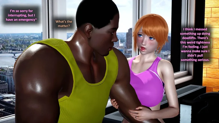 HOTWIFE MATCH AT THE GYM porn comic picture 25