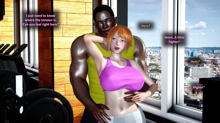 HOTWIFE MATCH AT THE GYM porn comic picture 26