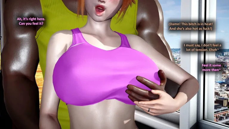 HOTWIFE MATCH AT THE GYM porn comic picture 27