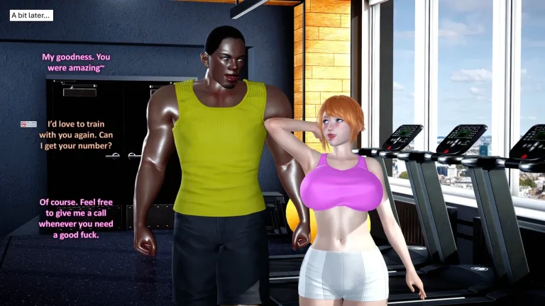 HOTWIFE MATCH AT THE GYM porn comic picture 48