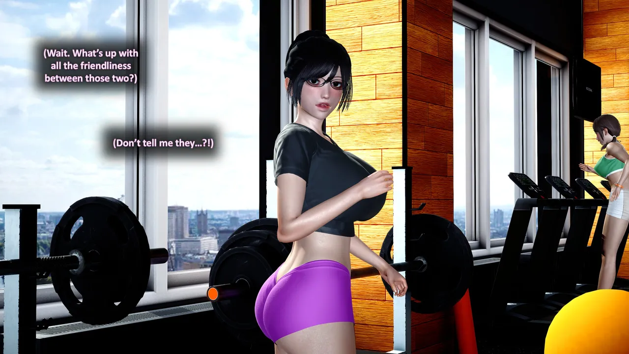 HOTWIFE MATCH AT THE GYM porn comic picture 49