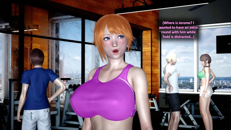 HOTWIFE MATCH AT THE GYM porn comic picture 59