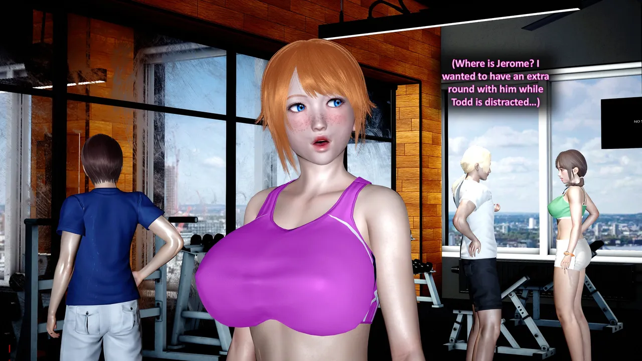 HOTWIFE MATCH AT THE GYM porn comic picture 59