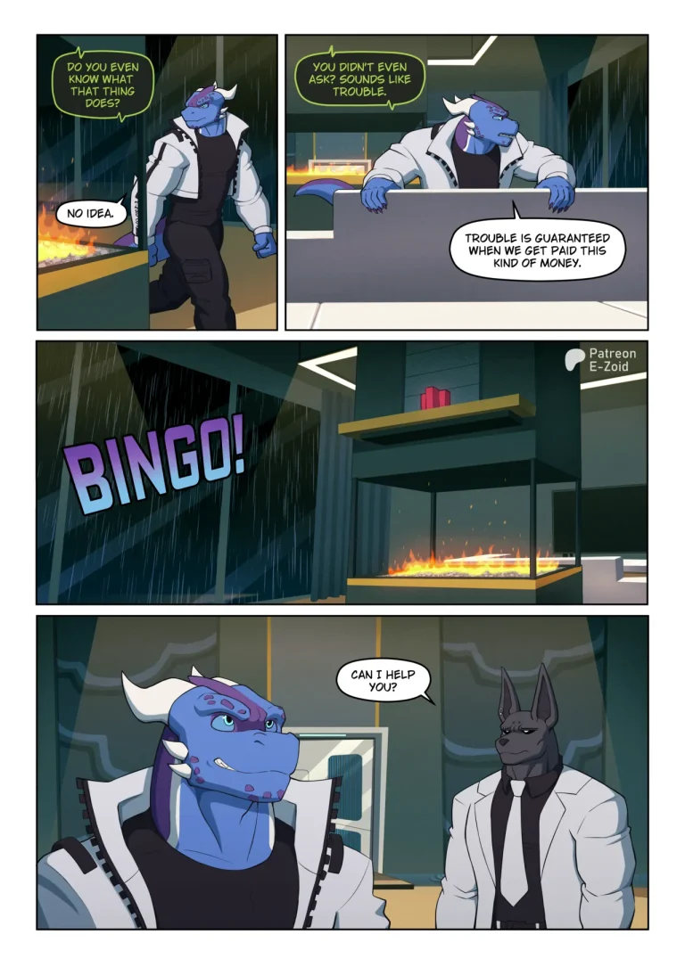 Huge Trouble porn comic picture 3