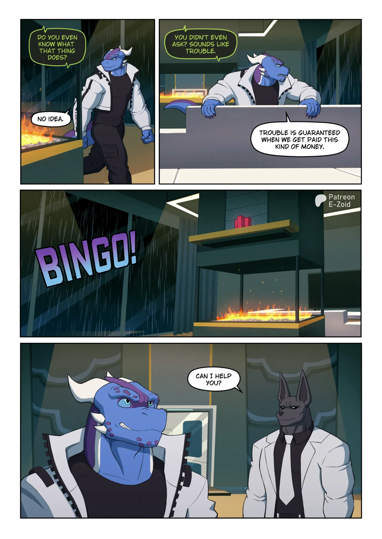 Huge Trouble porn comic picture 3